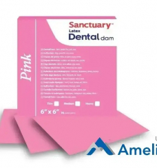 Хустки для коффердаму Dental Dams, рожеві (Sanctuary), 36 шт./пак.